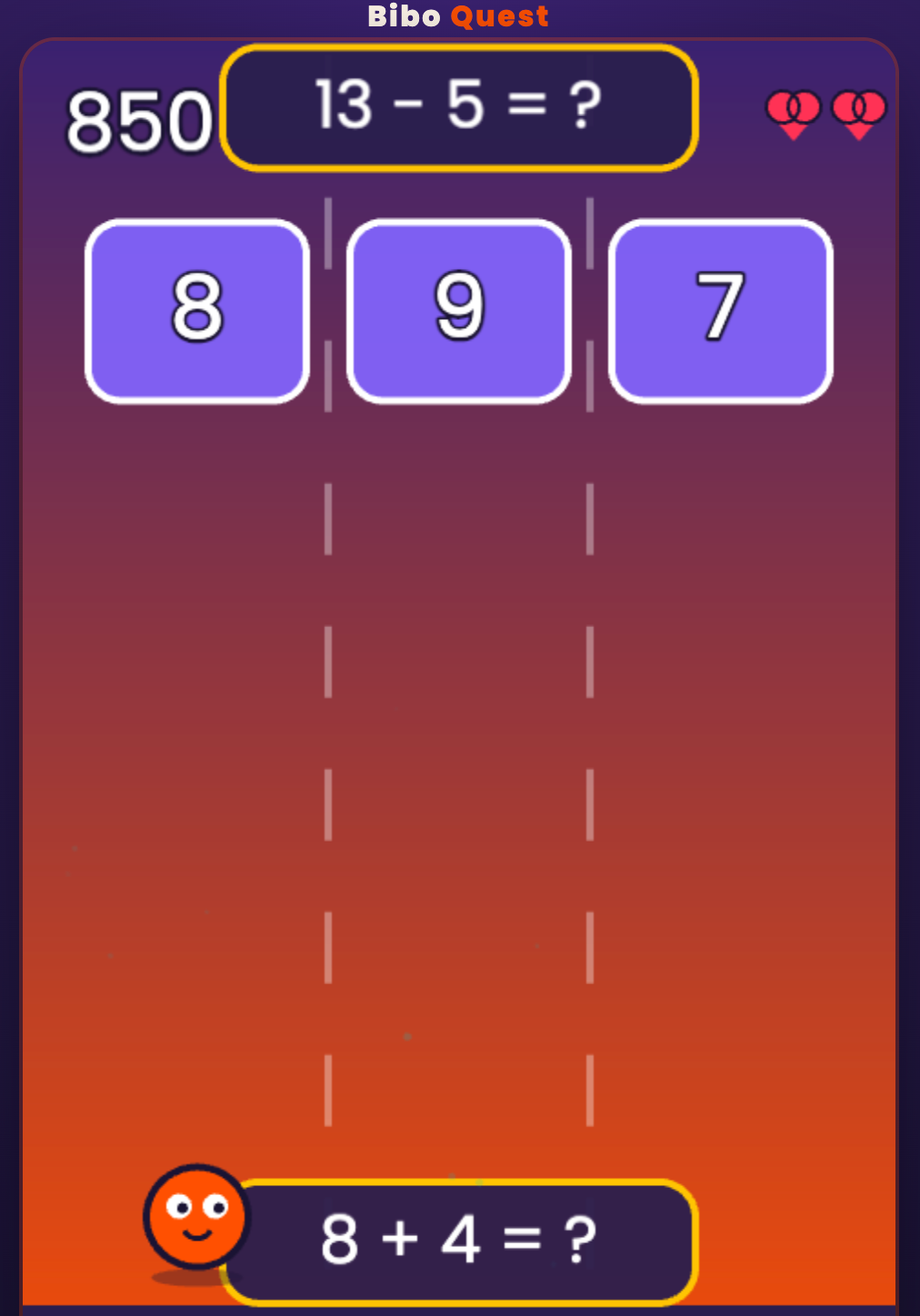 Endless Runner Math